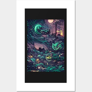 HALLOWEEN VAN GOGH Posters and Art